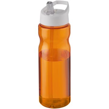 H2O Active Base 650 ml spout lid sport bottle Orange  white - 1 Bounce Creative Designs