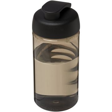 H2O Active Bop 500 ml flip lid sport bottle Charcoal  solid black - 1 Bounce Creative Designs