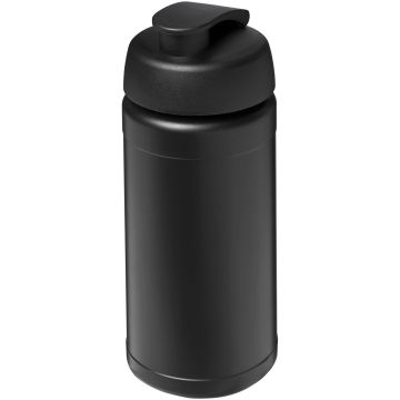 Baseline Plus 500 ml flip lid sport bottle Solid black - 1 Bounce Creative Designs