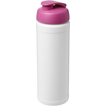 Baseline Plus 750 ml flip lid sport bottle White  pink - 1 Bounce Creative Designs