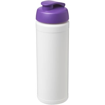 Baseline Plus 750 ml flip lid sport bottle White  purple - 1 Bounce Creative Designs