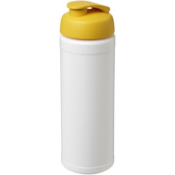 Baseline Plus 750 ml flip lid sport bottle White  yellow - 1 Bounce Creative Designs
