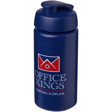 Baseline Plus grip 500 ml flip lid sport bottle Blue - 1 Bounce Creative Designs