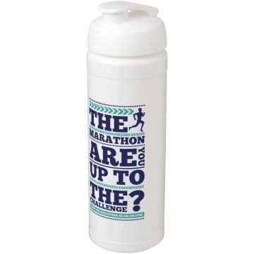 Baseline Plus grip 750 ml flip lid sport bottle White - 1 Bounce Creative Designs