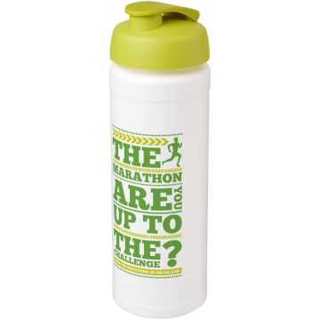 Baseline Plus grip 750 ml flip lid sport bottle White  lime - 1 Bounce Creative Designs