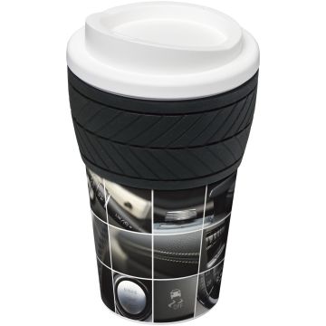 BriteAmericano tyre 350 ml insulated tumbler White - 1 Bounce Creative Designs