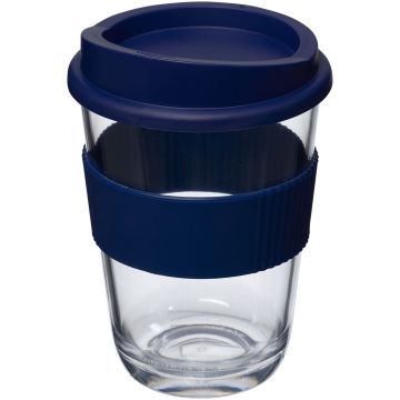 Americano Cortado 300 ml tumbler with grip Blue - 1 Bounce Creative Designs