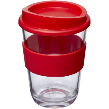Americano Cortado 300 ml tumbler with grip Red - 1 Bounce Creative Designs
