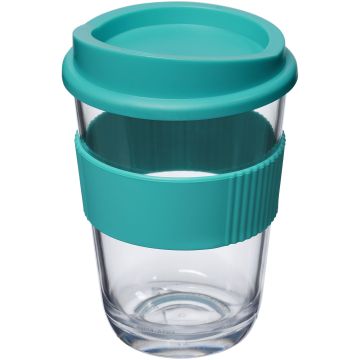 Americano Cortado 300 ml tumbler with grip Aqua - 1 Bounce Creative Designs