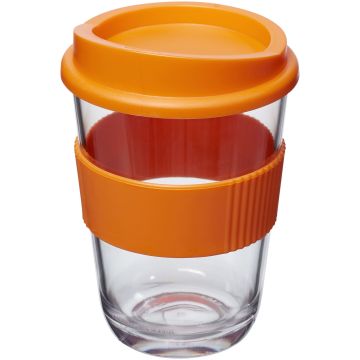 Americano Cortado 300 ml tumbler with grip Orange - 1 Bounce Creative Designs