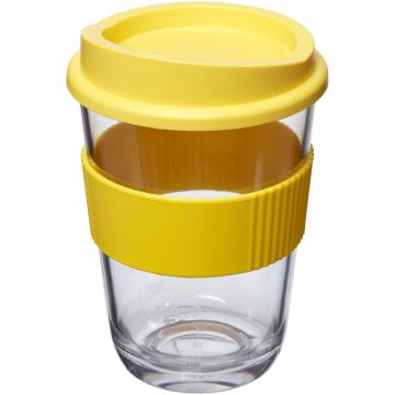 Americano Cortado 300 ml tumbler with grip Yellow - 1 Bounce Creative Designs