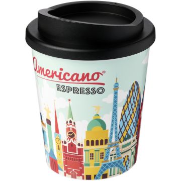 BriteAmericano Espresso 250 ml insulated tumbler Solid black - 1 Bounce Creative Designs