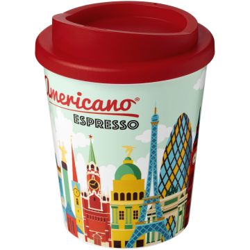 BriteAmericano Espresso 250 ml insulated tumbler Red - 1 Bounce Creative Designs