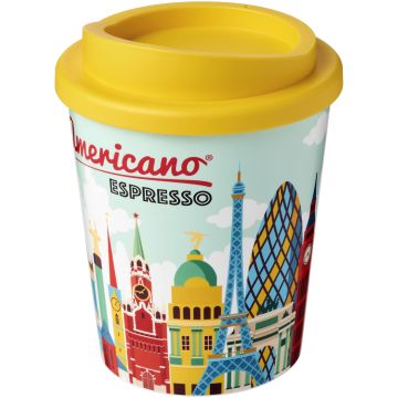 BriteAmericano Espresso 250 ml insulated tumbler Yellow - 1 Bounce Creative Designs