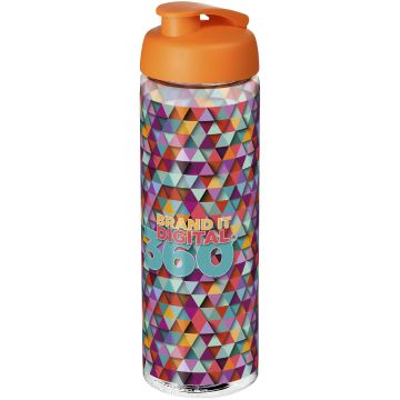 H2O Active Vibe 850 ml flip lid sport bottle Transparent  orange - 1 Bounce Creative Designs