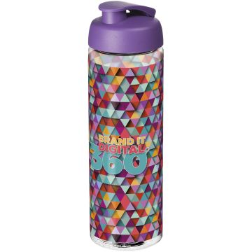 H2O Active Vibe 850 ml flip lid sport bottle Transparent  purple - 1 Bounce Creative Designs