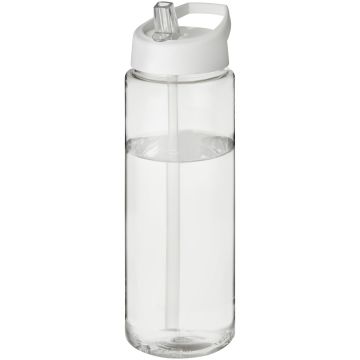 H2O Active Vibe 850 ml spout lid sport bottle Transparent  white - 1 Bounce Creative Designs