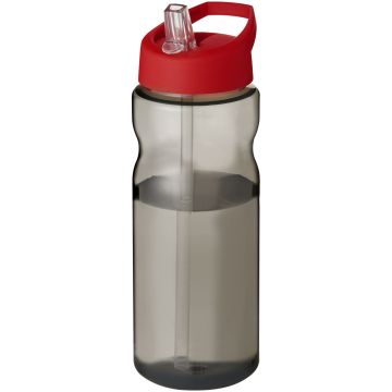 H2O Active Eco Base 650 ml spout lid sport bottle Charcoal  red - 1 Bounce Creative Designs