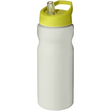 H2O Active Eco Base 650 ml spout lid sport bottle Ivory white  lime - 1 Bounce Creative Designs
