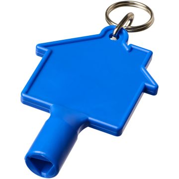 Maximilian house-shaped recycled utility key keychain
