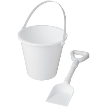 Tides recycled beach bucket and spade White - 1 Bounce Creative Designs