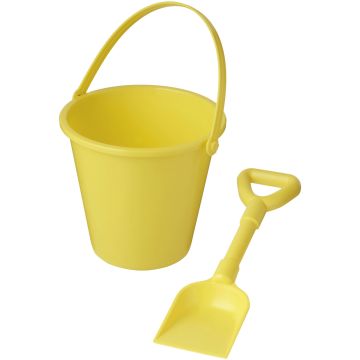 Tides recycled beach bucket and spade Yellow - 1 Bounce Creative Designs