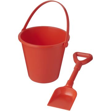 Tides recycled beach bucket and spade Red - 1 Bounce Creative Designs