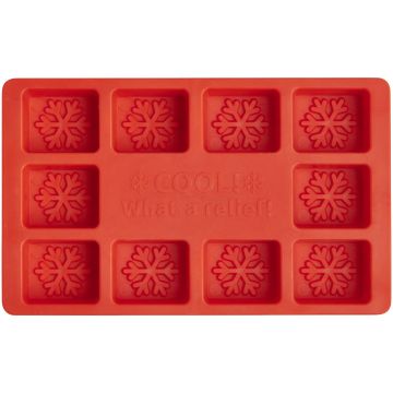 Chill customisable ice cube tray Red - 1 Bounce Creative Designs