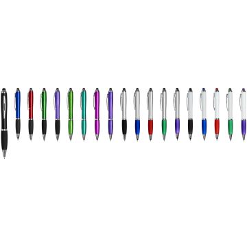 Curvy stylus ballpoint pen