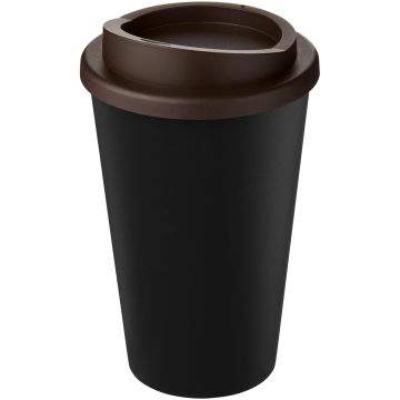 Americano Eco 350 ml recycled tumbler Solid black  brown - 1 Bounce Creative Designs