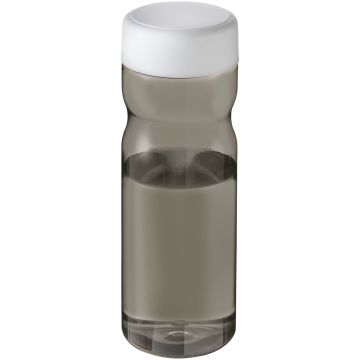 H2O Active Eco Base 650 ml screw cap water bottle Charcoal  white - 1 Bounce Creative Designs
