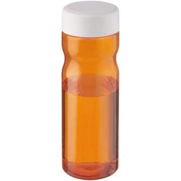 H2O Active Eco Base 650 ml screw cap water bottle Orange  white - 1 Bounce Creative Designs