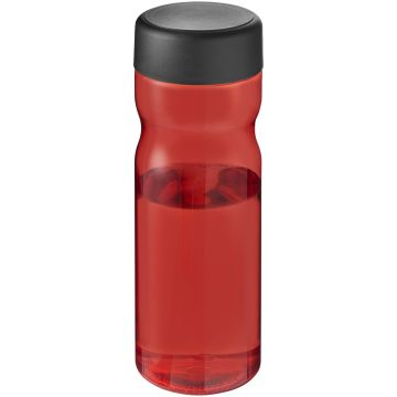H2O Active Base Tritan 650 ml screw cap water bottle Red  solid black - 1 Bounce Creative Designs