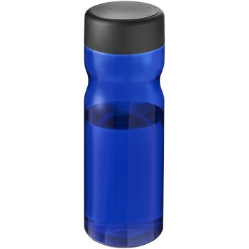 H2O Active Base Tritan 650 ml screw cap water bottle Blue  solid black - 1 Bounce Creative Designs