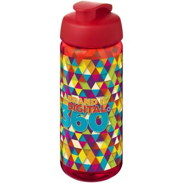 H2O Active Octave Tritan 600 ml flip lid sport bottle Red  red - 1 Bounce Creative Designs