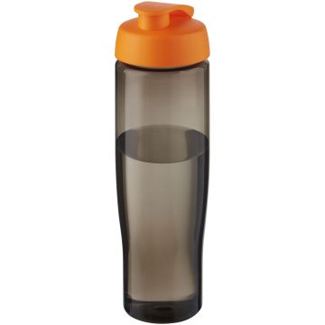 H2O Active Eco Tempo 700 ml flip lid sport bottle Orange  charcoal - 1 Bounce Creative Designs