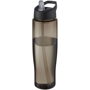 H2O Active Eco Tempo 700 ml spout lid sport bottle Solid black  charcoal - 1 Bounce Creative Designs