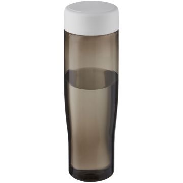 H2O Active Eco Tempo 700 ml screw cap water bottle White  charcoal - 1 Bounce Creative Designs