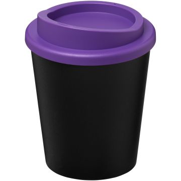 Americano Espresso Eco 250 ml recycled tumbler  Solid black  purple - 1 Bounce Creative Designs