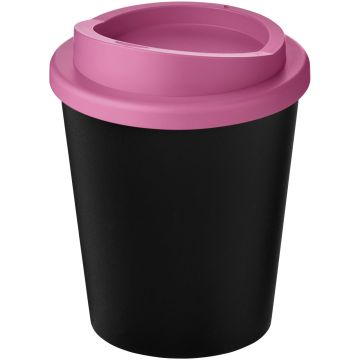 Americano Espresso Eco 250 ml recycled tumbler  Solid black  magenta - 1 Bounce Creative Designs