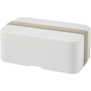 MIYO single layer lunch box  White  pebble grey - 1 Bounce Creative Designs
