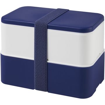 MIYO double layer lunch box Blue  white  blue - 1 Bounce Creative Designs