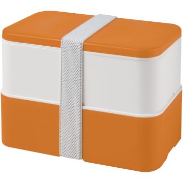 MIYO double layer lunch box Orange  white  white - 1 Bounce Creative Designs