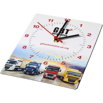 BriteClock rectangular wall clock Solid black - 2 Bounce Creative Designs