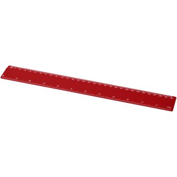 Renzo 30 cm plastic ruler Red - 1 Bounce Creative Designs