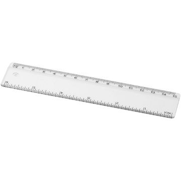 Renzo 15 cm plastic ruler Transparent clear - 1 Bounce Creative Designs
