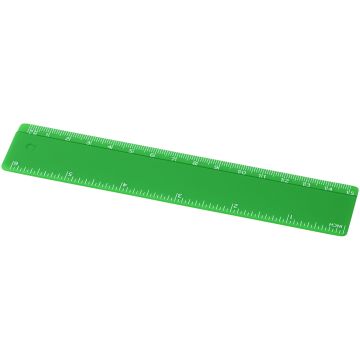 Renzo 15 cm plastic ruler Green - 1 Bounce Creative Designs