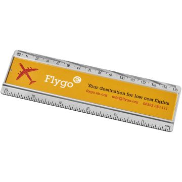 Ellison 15 cm plastic insert ruler Transparent clear - 1 Bounce Creative Designs