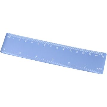 Rothko 15 cm plastic ruler Frosted blue - 1 Bounce Creative Designs
