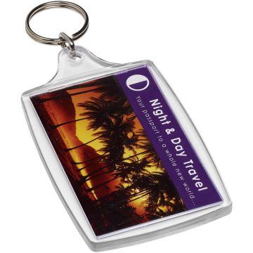 Orca L4 large keychain Transparent clear - 2 Bounce Creative Designs